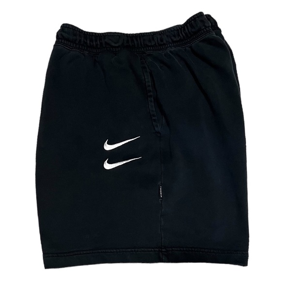 Nike Sportswear NSW Swoosh Logo Shorts French Terry Black XXL 2XL - Picture 2 of 9